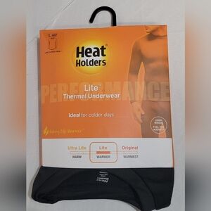 Heat Holders Mens Size Large Lite Karl Thermal Long Sleeve Crewneck Top